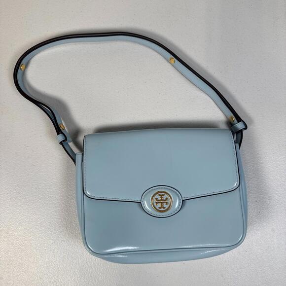 Tory Burch Accessories Light Blue Robinson Shoulder Bag (READ) - Picture 4 of 13